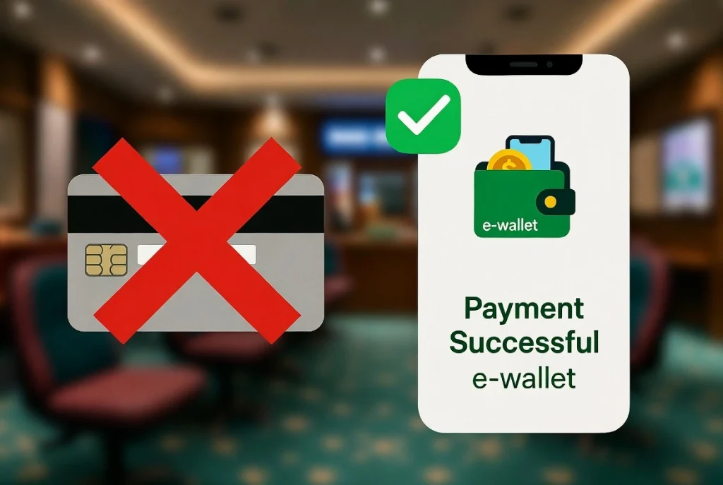 Bankkort blokkert vs vellykket e-lommebok-betaling